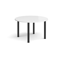 Circular radial leg meeting table
