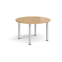 Circular radial leg meeting table
