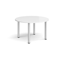 Circular radial leg meeting table