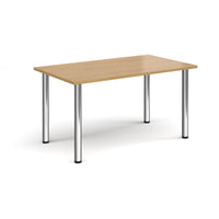 Rectangular radial leg meeting table
