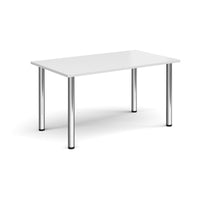 Rectangular radial leg meeting table
