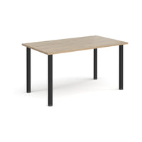 Rectangular radial leg meeting table