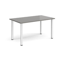 Rectangular radial leg meeting table