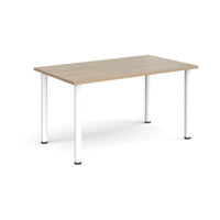 Rectangular radial leg meeting table