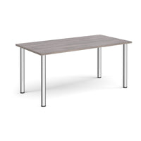 Rectangular radial leg meeting table