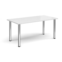 Rectangular radial leg meeting table