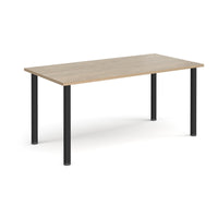 Rectangular radial leg meeting table