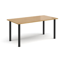 Rectangular radial leg meeting table