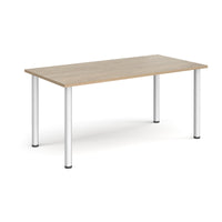 Rectangular radial leg meeting table