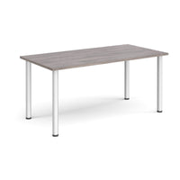 Rectangular radial leg meeting table