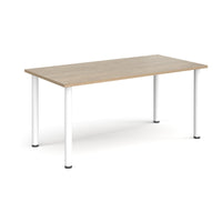 Rectangular radial leg meeting table