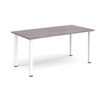 Rectangular radial leg meeting table