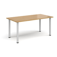 Rectangular radial leg meeting table