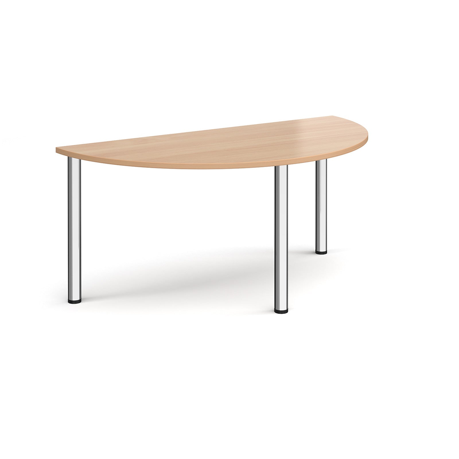 Semi circular radial leg meeting table