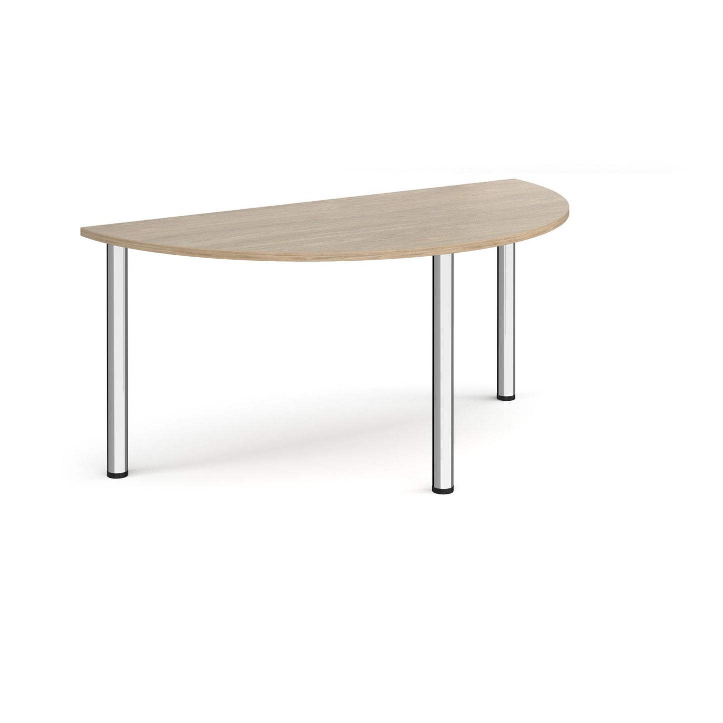 Semi circular radial leg meeting table