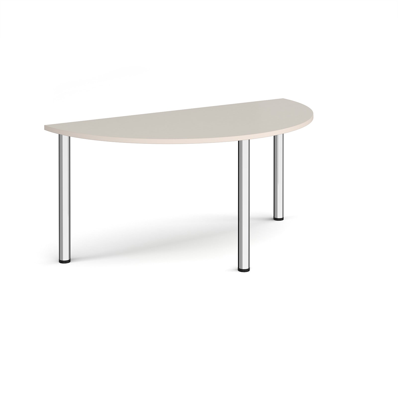 Semi circular radial leg meeting table