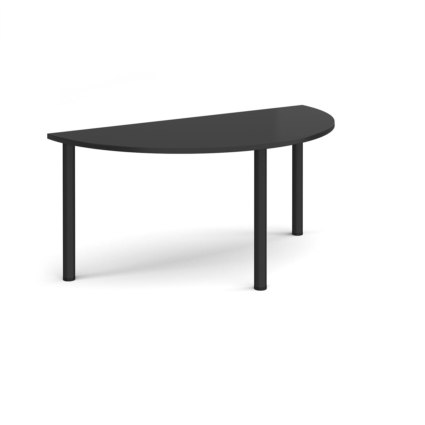 Semi circular radial leg meeting table