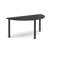 Semi circular radial leg meeting table