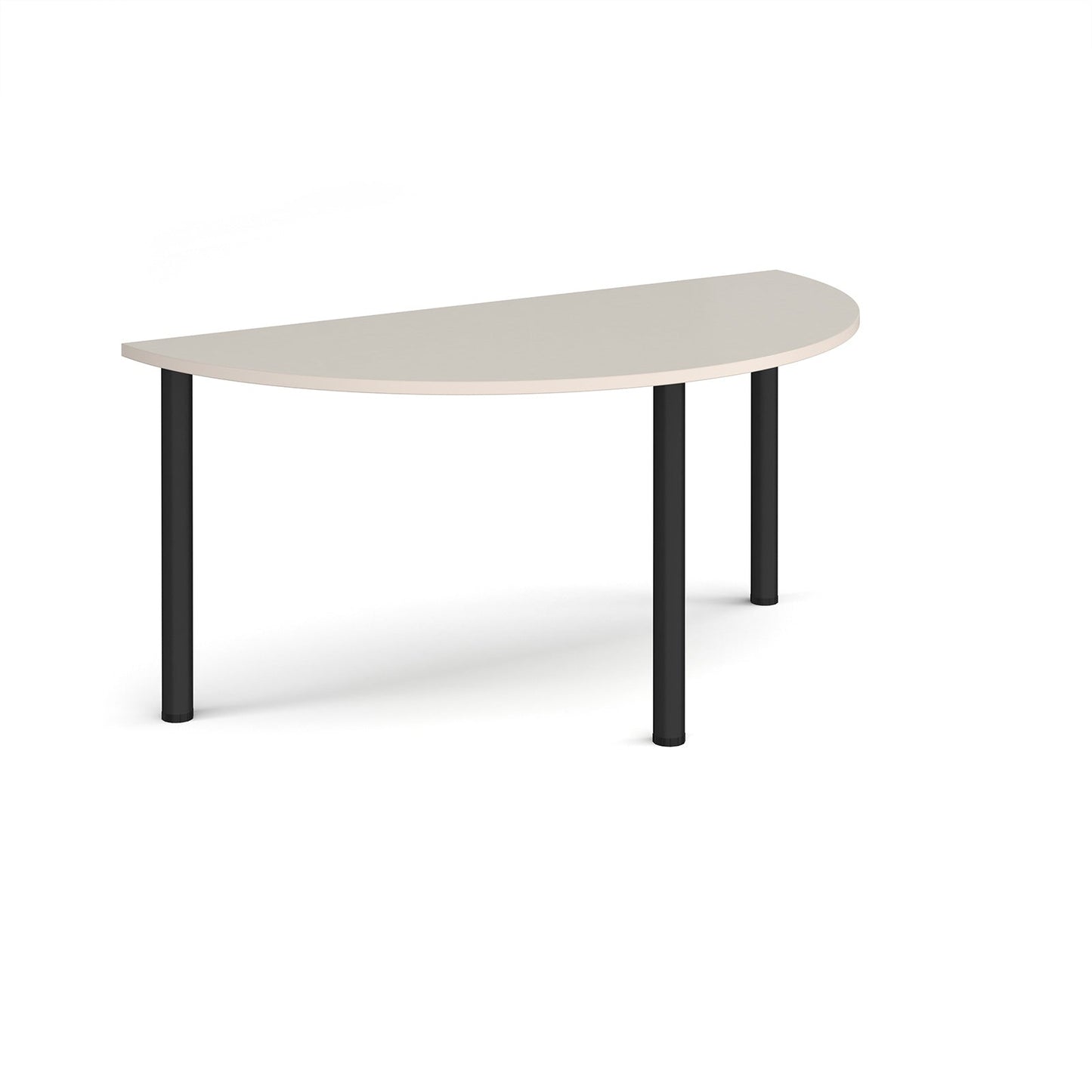 Semi circular radial leg meeting table