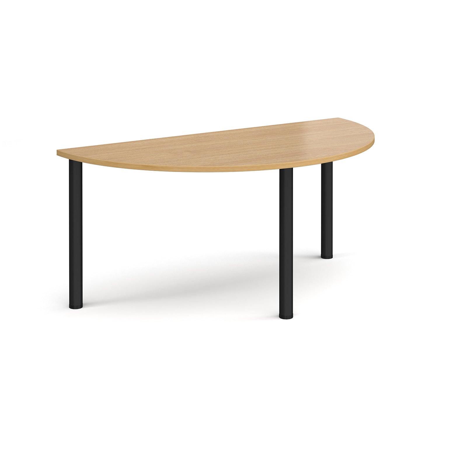 Semi circular radial leg meeting table