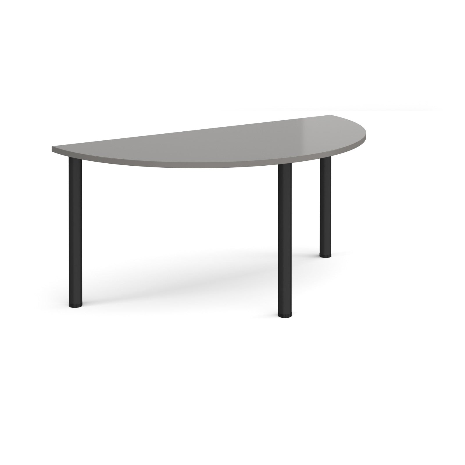 Semi circular radial leg meeting table