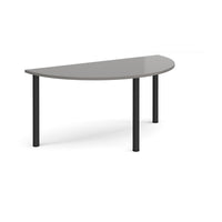 Semi circular radial leg meeting table
