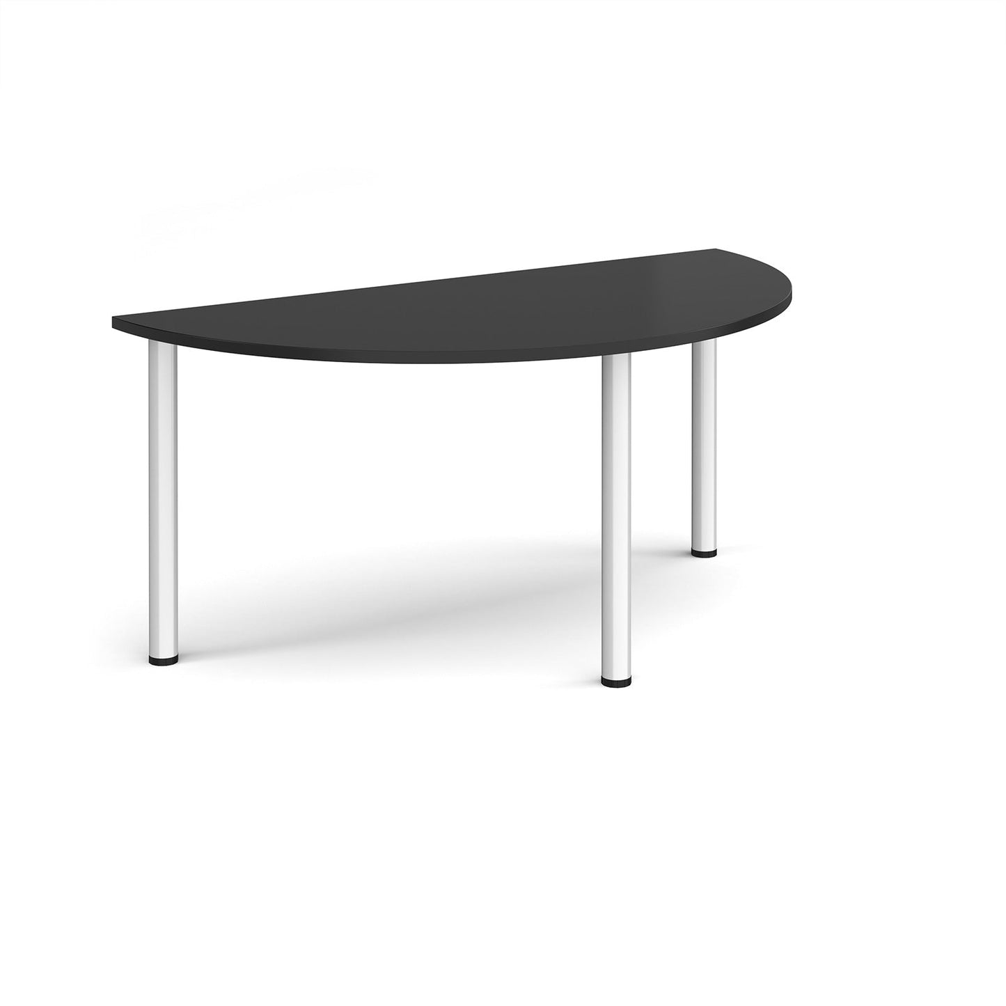 Semi circular radial leg meeting table