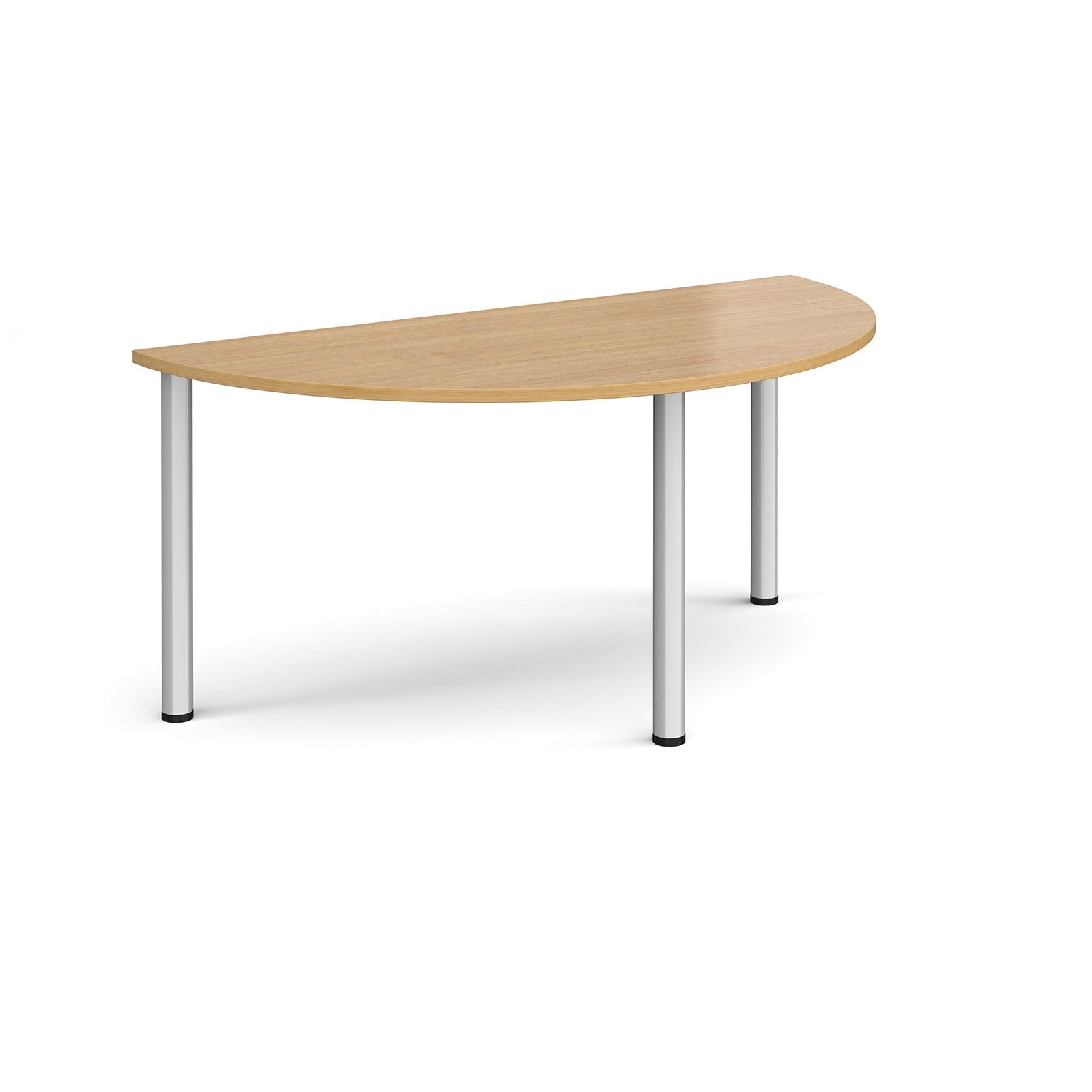 Semi circular radial leg meeting table