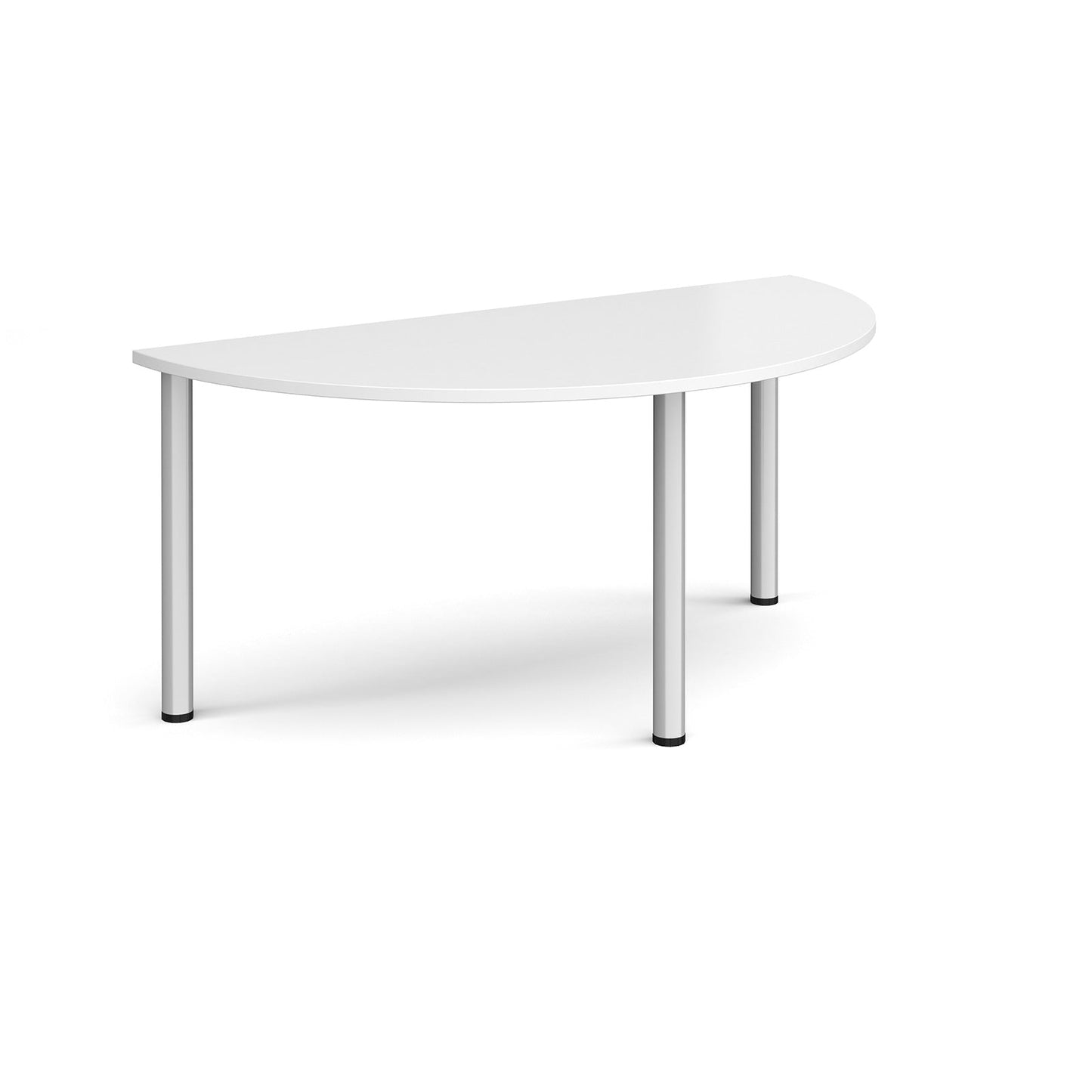 Semi circular radial leg meeting table