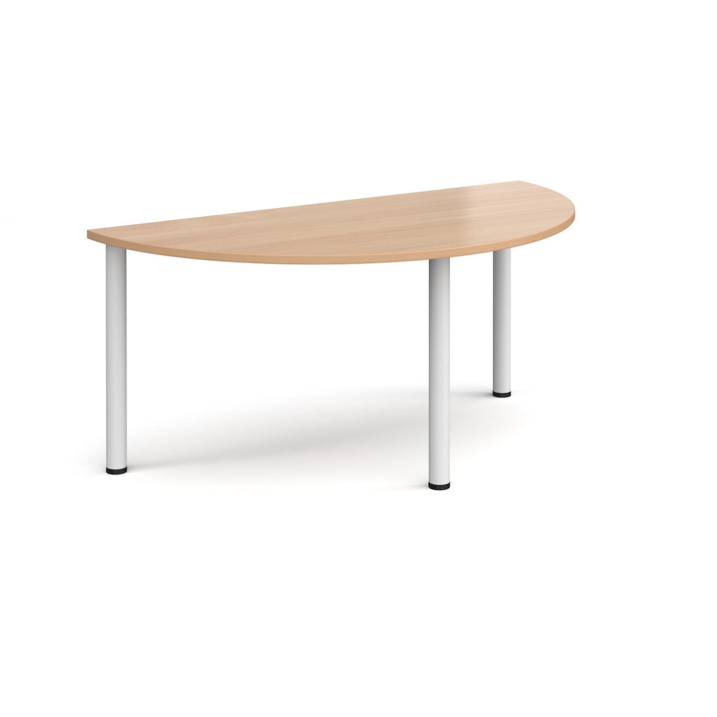 Semi circular radial leg meeting table