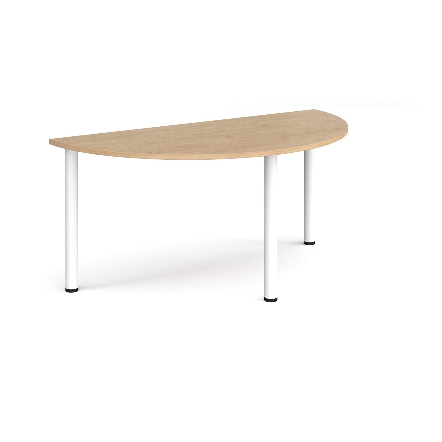 Semi circular radial leg meeting table