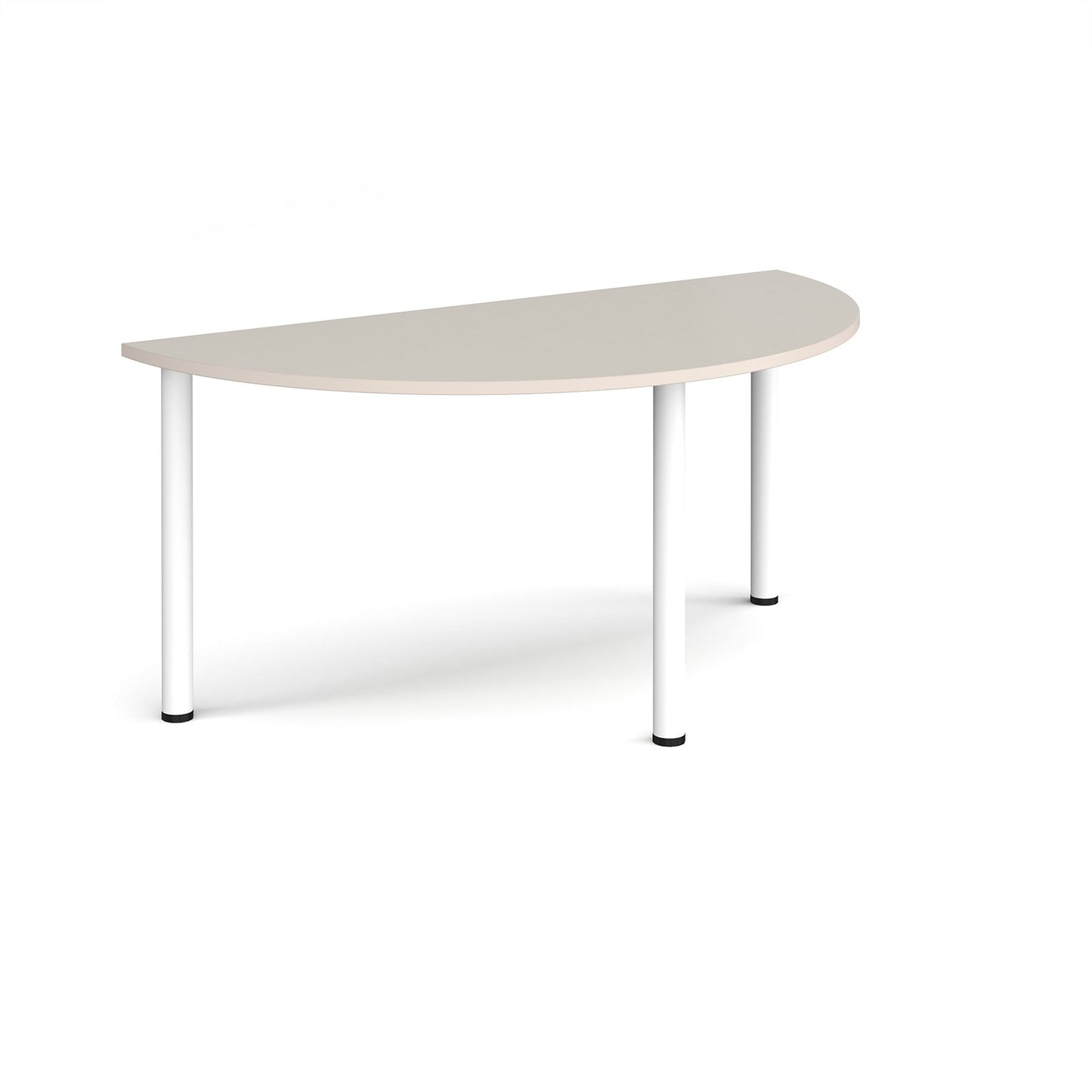 Semi circular radial leg meeting table