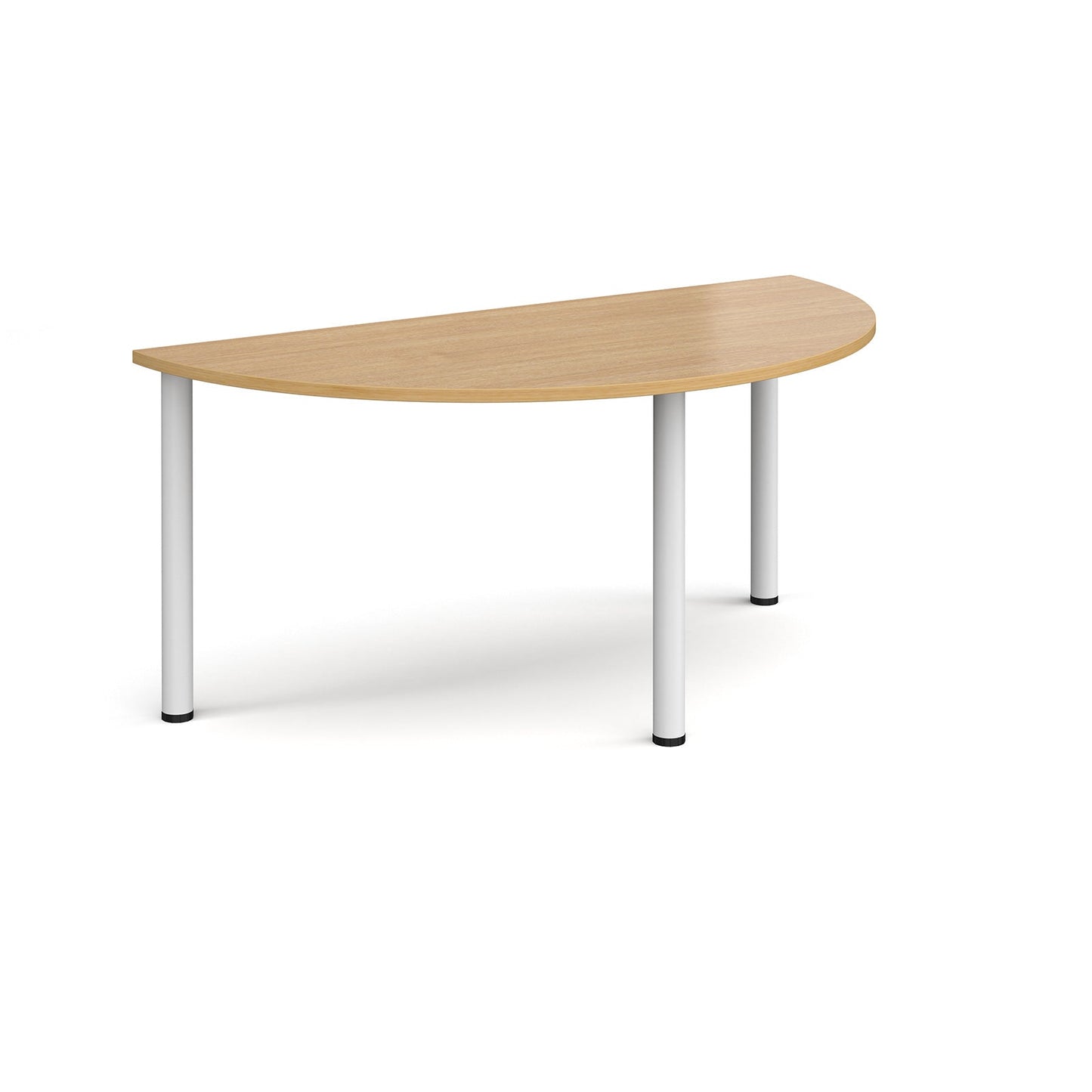 Semi circular radial leg meeting table
