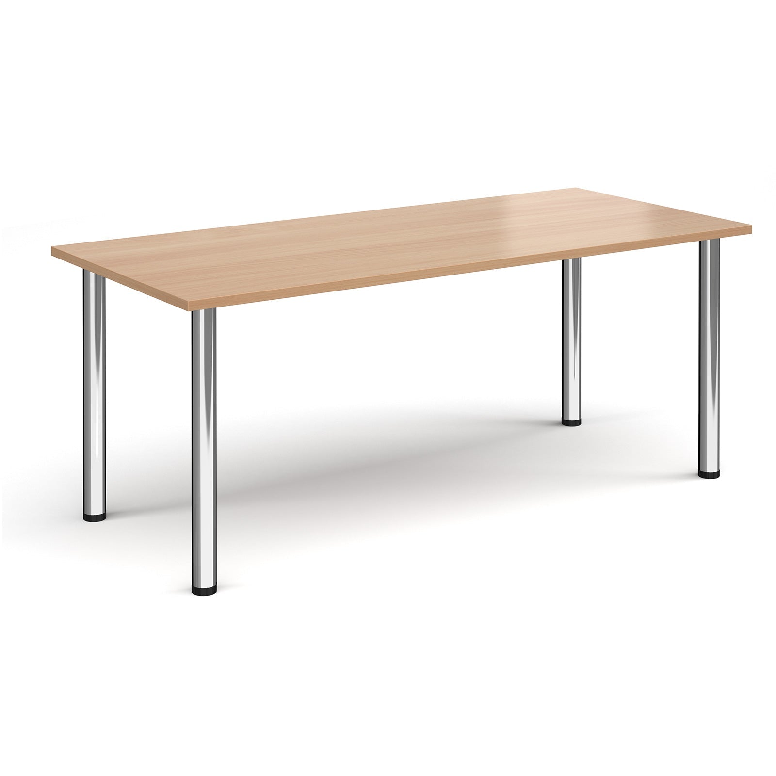 Rectangular radial leg meeting table