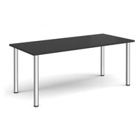Rectangular radial leg meeting table
