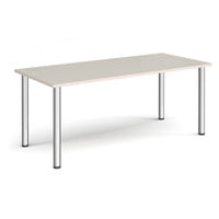 Rectangular radial leg meeting table