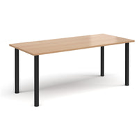 Rectangular radial leg meeting table