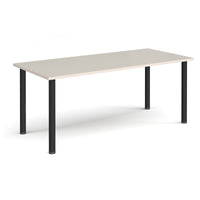 Rectangular radial leg meeting table