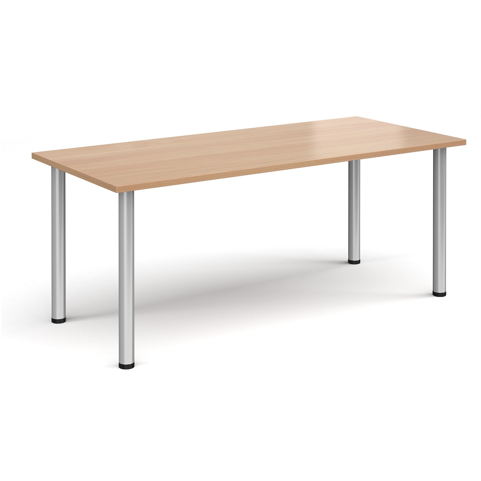 Rectangular radial leg meeting table