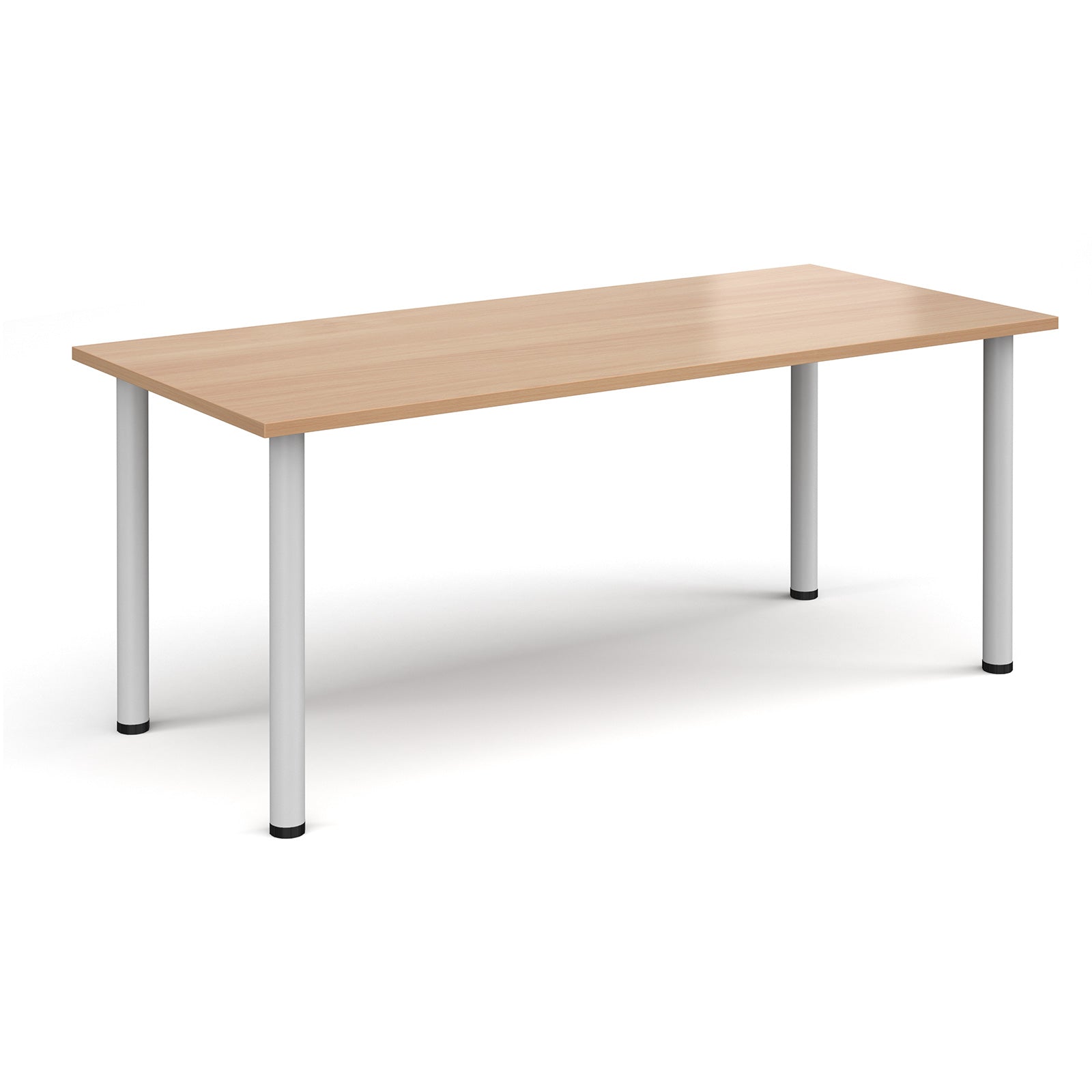 Rectangular radial leg meeting table