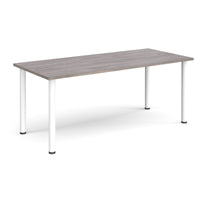 Rectangular radial leg meeting table