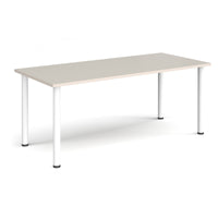 Rectangular radial leg meeting table