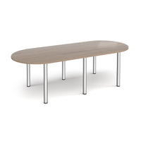 Radial end meeting table with 6 radial legs