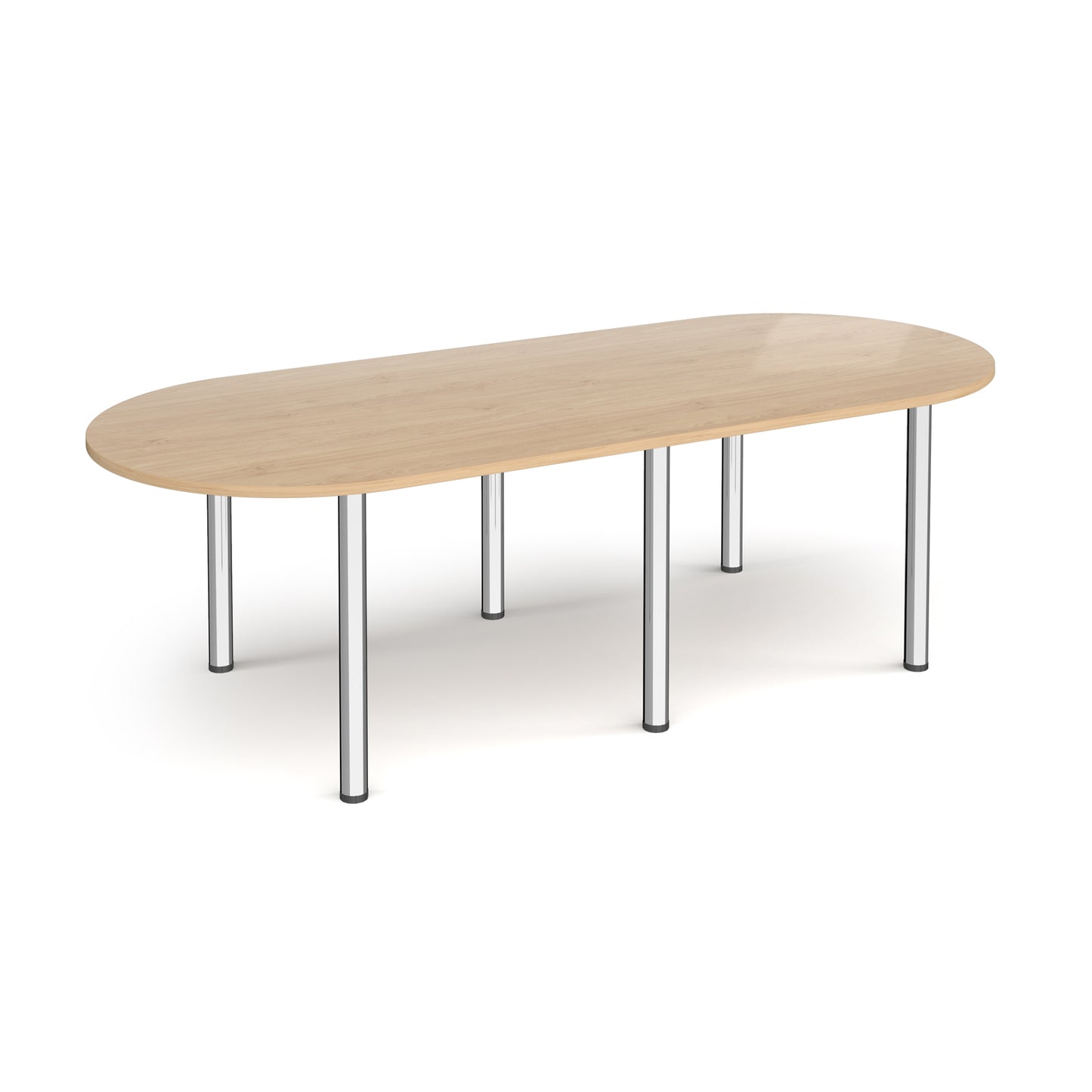 Radial end meeting table with 6 radial legs