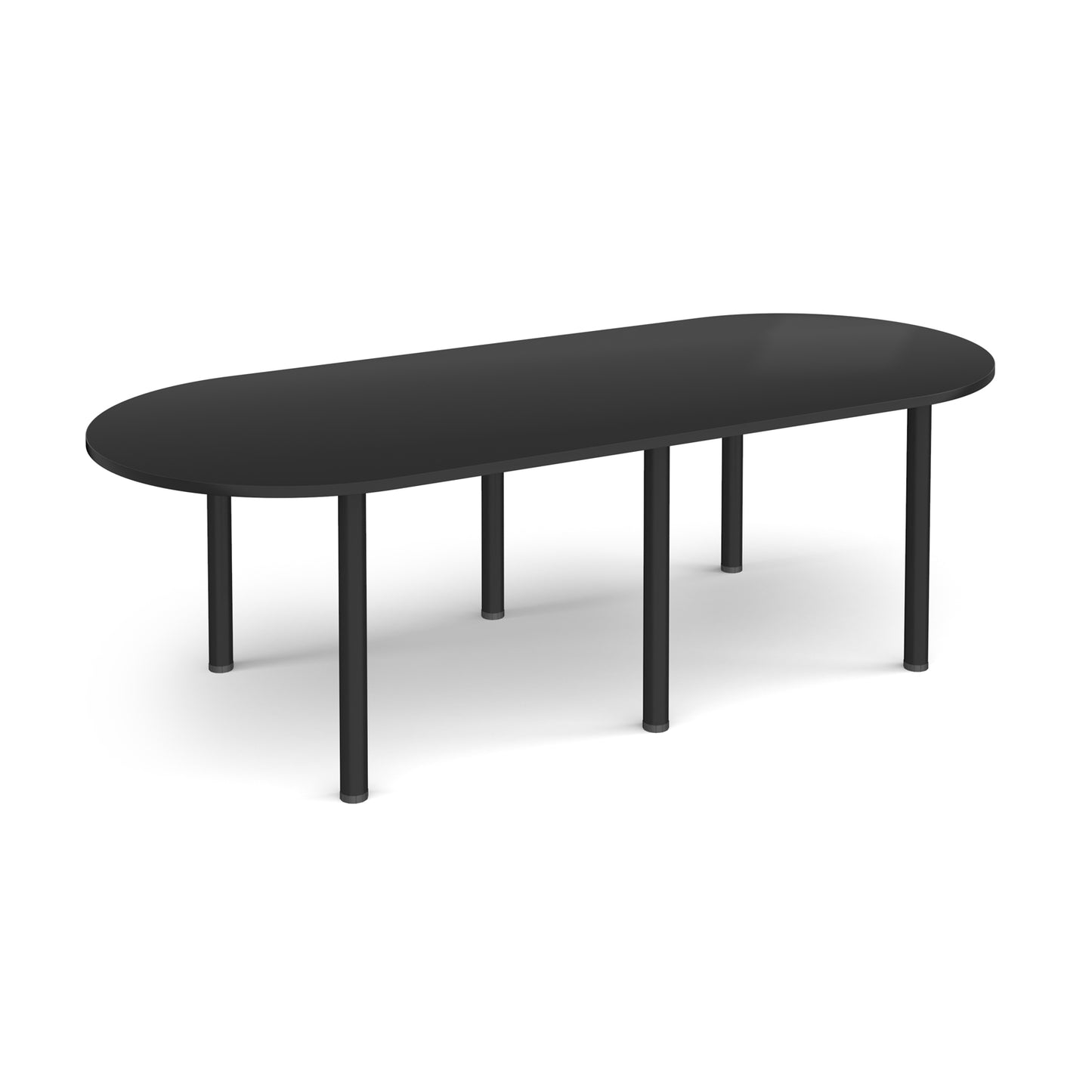 Radial end meeting table with 6 radial legs