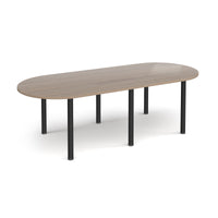 Radial end meeting table with 6 radial legs
