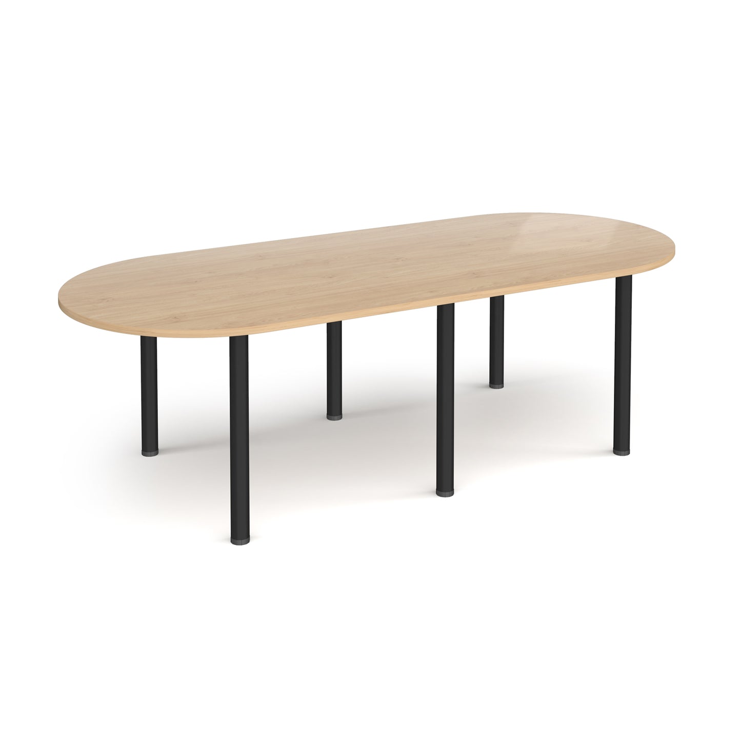 Radial end meeting table with 6 radial legs