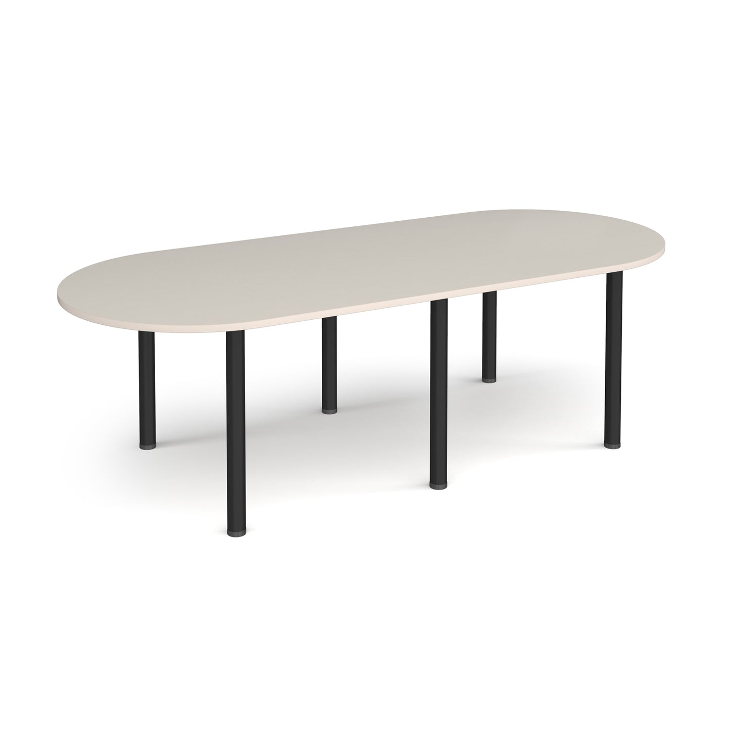 Radial end meeting table with 6 radial legs