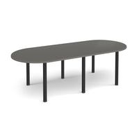 Radial end meeting table with 6 radial legs