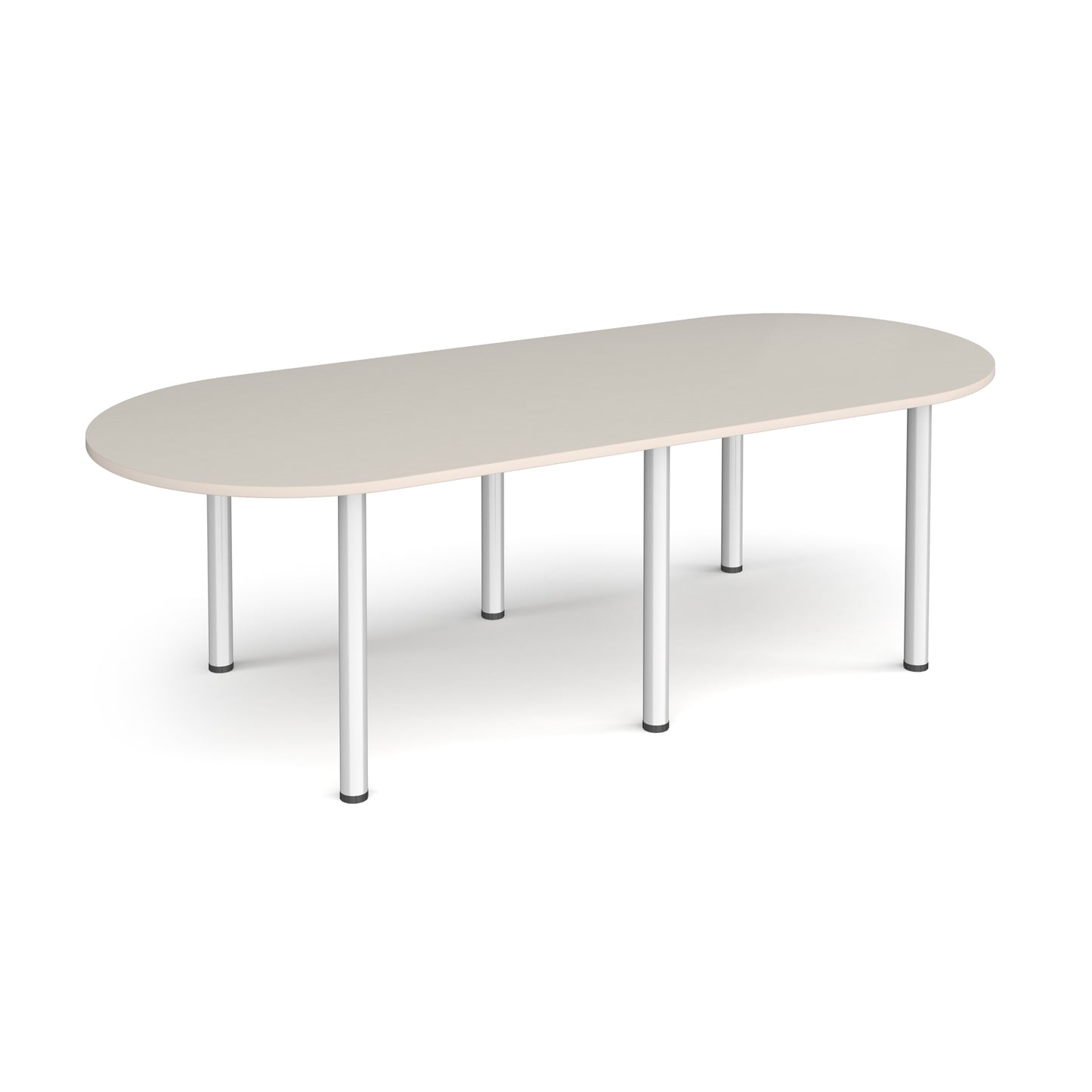 Radial end meeting table with 6 radial legs